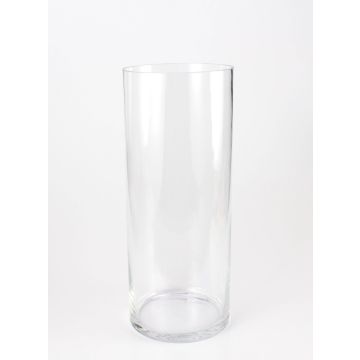 Cylindrisk golvvas SANSA AIR i glas, klar, 50cm, Ø20cm
