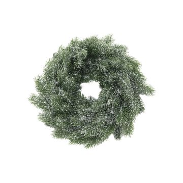 Grankrans MILTON i plast, snötäckt, vit, Ø45cm