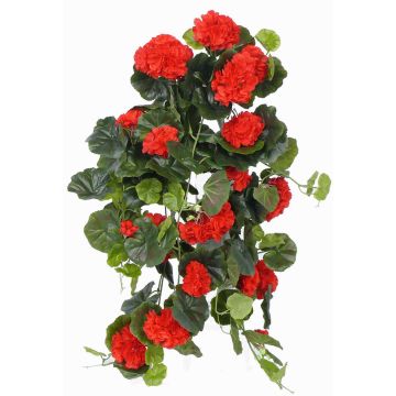 Textilgeranium ANTON på stödpinne, röd, 65cm, Ø5-8cm