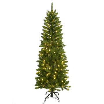 Konstgjord smal julgran ROVANIEMI SPEED, LED-belysning, 195cm, Ø70cm Konstgjord smal julgran ROVANIEMI SPEED, LED-belysning, 195cm, Ø70cm