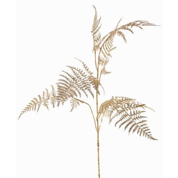 Dekorativ Asparagus plumosus-gren GIONA, guld, 85cm