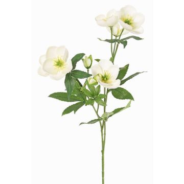 Konstgjord julroskvist ANYALA, krämvit, 60cm, Ø5-6cm