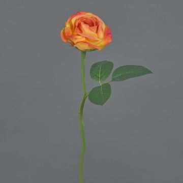 Konstgjord ros GABI, orange, 30cm, Ø6cm Konstgjord ros GABI, orange, 30cm, Ø6cm