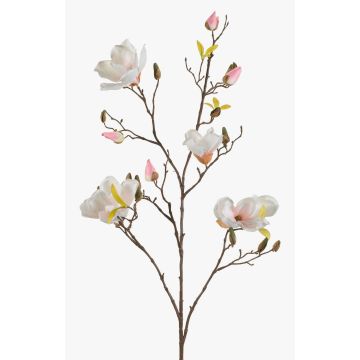 Stor konstblomma magnolia LILO, vit-rosa, 110cm, Ø5-9cm Stor konstblomma magnolia LILO, vit-rosa, 110cm, Ø5-9cm