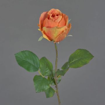 Konstgjord blomma Rose POPI, orange-rosa, 55cm, Ø7cm Konstgjord blomma Rose POPI, orange-rosa, 55cm, Ø7cm