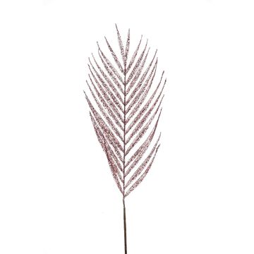 Konstgjord arecapalmblad RYLAN med glitter, rosa, 90cm