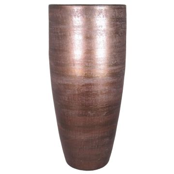 Golvvas THORAN med ådring, keramik, koppar, 90cm, Ø37cm