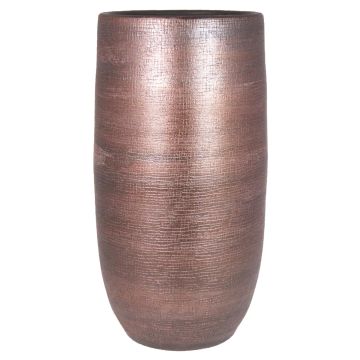 Blomvas AGAPE, keramik, med ådring, koppar, 50cm, Ø24,5cm