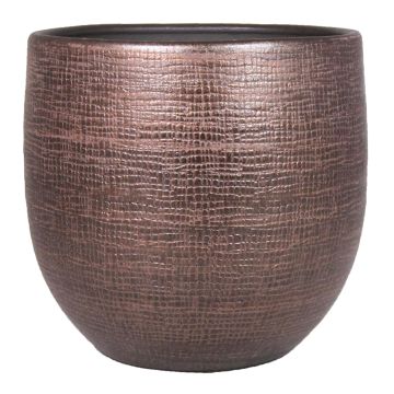 Blomkruka AGAPE, keramik, med ådring, koppar, 27cm, Ø28cm Blomkruka AGAPE, keramik, med ådring, koppar, 27cm, Ø28cm
