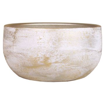 Blomskål AETIOS, keramik, färgövergång, vit-guld, 13cm, Ø28cm Blomskål AETIOS, keramik, färgövergång, vit-guld, 13cm, Ø28cm