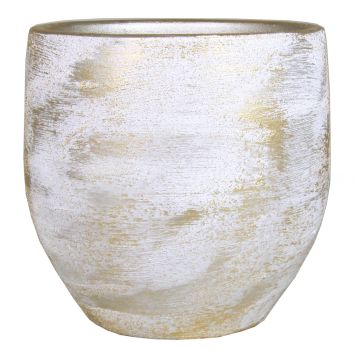 Blomkruka AETIOS, keramik, färgövergång, vit-guld, 24cm, Ø24cm Blomkruka AETIOS, keramik, färgövergång, vit-guld, 24cm, Ø24cm