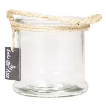 Ljusstake ZULAI, med handtag, klar, 12cm, Ø13cm Ljusstake ZULAI, med handtag, klar, 12cm, Ø13cm