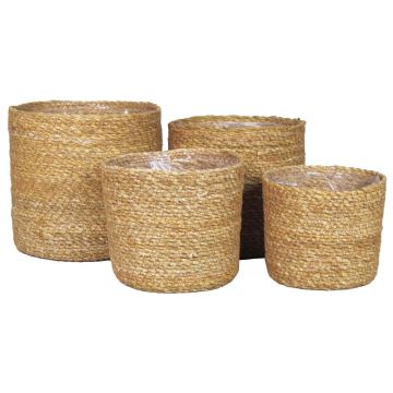 Blomkorg AMPARO, sjögräs, 4 st, beige, 12-19cm, Ø13-20cm Blomkorg AMPARO, sjögräs, 4 st, beige, 12-19cm, Ø13-20cm