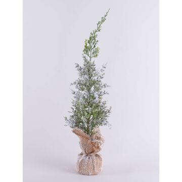 Konstgjord ceder ANGARA i jutesäck, snötäckt, grön-vit, 60cm Konstgjord ceder ANGARA i jutesäck, snötäckt, grön-vit, 60cm