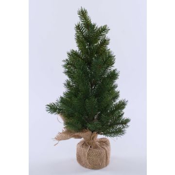 Konstgjord gran KOLYMA i jutesäck, 50cm