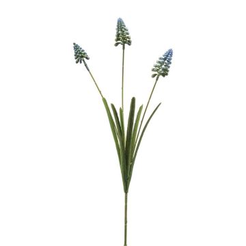 Konstgjord gren med druvhyacint ROPINA, blågrön, 55cm Konstgjord gren med druvhyacint ROPINA, blågrön, 55cm