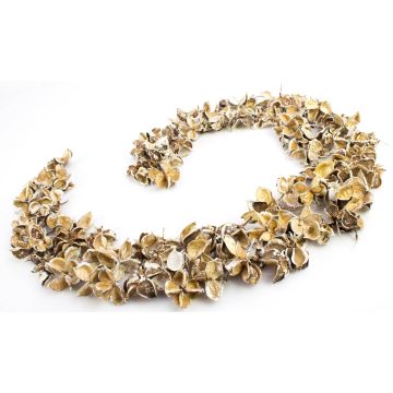 Dekorativa bomullskal CANDY, torkade, beige-vita, 4cm, Ø6cm Dekorativa bomullskal CANDY, torkade, beige-vita, 4cm, Ø6cm