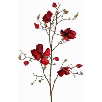 Konstgjord sammetmagnoliagren JACKA, röd, 105cm Konstgjord sammetmagnoliagren JACKA, röd, 105cm