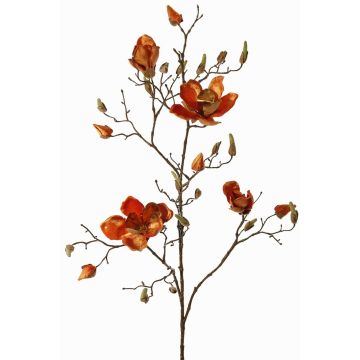 Sammet, konstgjord magnoliagren JACKA, orange, 105cm Sammet, konstgjord magnoliagren JACKA, orange, 105cm