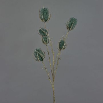 Konstgjord vildkardkvist LORISU, petroleumgrön, 65cm, Ø3-4cm Konstgjord vildkardkvist LORISU, petroleumgrön, 65cm, Ø3-4cm