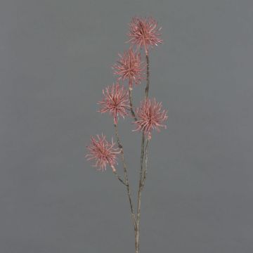 Konstgjord hamamelis-gren NUMBAT med blommor, gammaldagsrosa, antikrosat, 70cm, Ø6cm