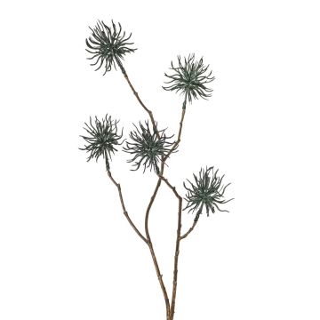 Konstgjord hamamelis-gren NUMBAT med blommor, mörkgrön, 70cm, Ø6cm