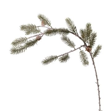 Dekorativ grangren ORVILOS med kottar, grön-vit, 85cm Dekorativ grangren ORVILOS med kottar, grön-vit, 85cm