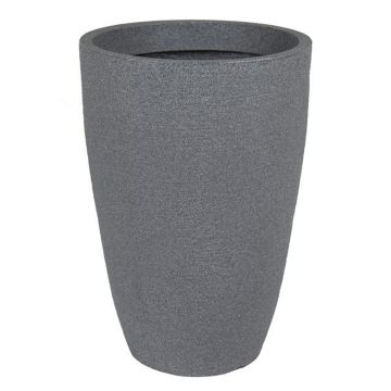 Blomkruka i plast PINIOS, stenlook, grå, 77cm, Ø53cm
