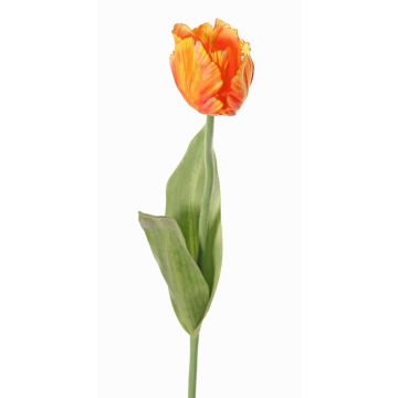 Konstblomma papegojatulpan UAKARI, orange-gul, 65cm, Ø6cm