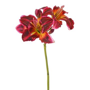Konstblomma daglilja NEULIDA med blommor, vinröd-orange, 65cm, Ø11cm Konstblomma daglilja NEULIDA med blommor, vinröd-orange, 65cm, Ø11cm