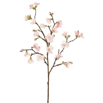 Konstgjord äppelblomskvist SADAKA med blommor, ljusrosa, 70cm, Ø3-4cm
