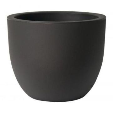 Rund kruka ETRION i plast, svart, 52cm, Ø64cm Rund kruka ETRION i plast, svart, 52cm, Ø64cm