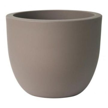 Rund kruka ETRION av plast, taupe, 52cm, Ø64cm Rund kruka ETRION av plast, taupe, 52cm, Ø64cm