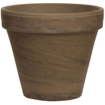 Terrakotta-kruka ARVION med ådring, brun, 10cm, Ø11cm Terrakotta-kruka ARVION med ådring, brun, 10cm, Ø11cm