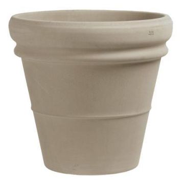 Terrakotta-blomkruka BRYNEX med dubbel kant, beige, 42cm, Ø45cm Terrakotta-blomkruka BRYNEX med dubbel kant, beige, 42cm, Ø45cm