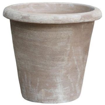 Blomkruka ELVORN i terrakotta, handgjord, patinerad, brun, 55cm, Ø58cm Blomkruka ELVORN i terrakotta, handgjord, patinerad, brun, 55cm, Ø58cm