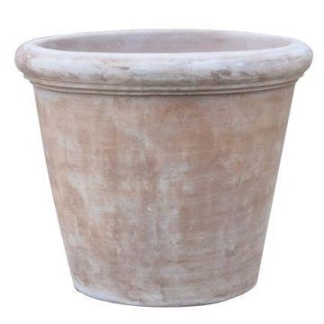 Blomkruka VIRELY av terrakotta, handgjord, patinerad, brun, 41cm, Ø46cm Blomkruka VIRELY av terrakotta, handgjord, patinerad, brun, 41cm, Ø46cm