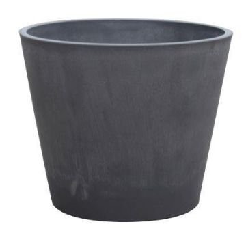 Blomkruka SUAVIA av träbetong, antracit, 60cm, Ø80cm