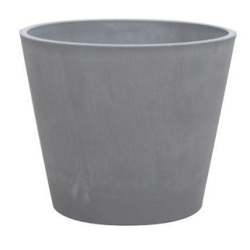 Blomkruka SUAVIA av träbetong, grå, 49cm, Ø60cm Blomkruka SUAVIA av träbetong, grå, 49cm, Ø60cm