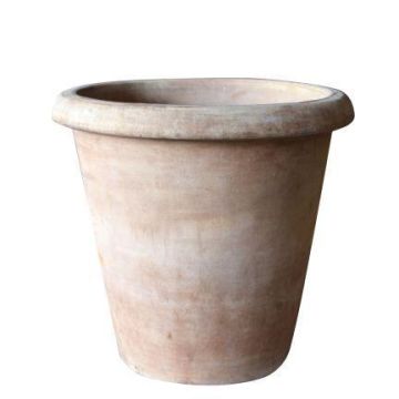 Blomkruka ELVORN av terrakotta, handgjord, patinerad, brun, 40cm, Ø42cm Blomkruka ELVORN av terrakotta, handgjord, patinerad, brun, 40cm, Ø42cm