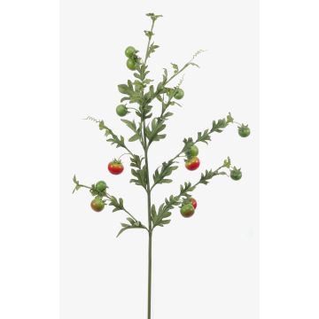 Konstgjord körsbärstomatsgren QUANITTA, röd-grön, 80cm