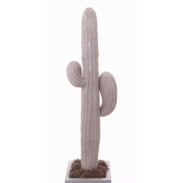 Saguaro-kaktus i plast LUCIEN på stödpinne, vit, 80cm