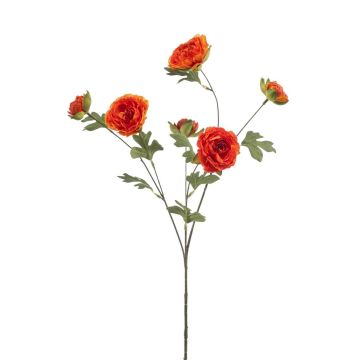 Konstgjord gren med ranunkel DAVELLA, orange, 80cm Konstgjord gren med ranunkel DAVELLA, orange, 80cm
