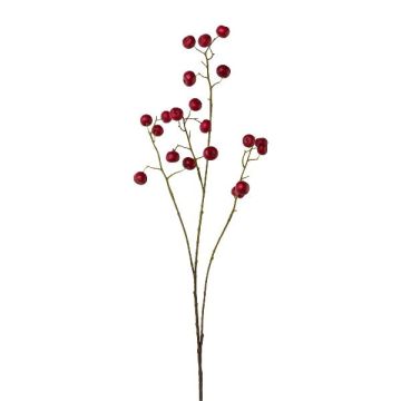 Konstgjord gren prydnadsäpple GRULNE med frukter, röd, 95cm