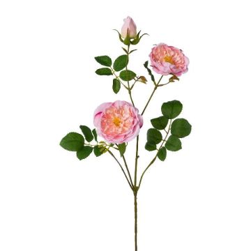 Konstgjorda blommor, gren med pion KROVEL, rosa, 75cm
