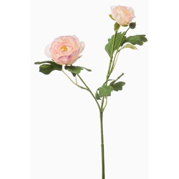 Dekorativ gren med ranunkelblommor FLORANCE, rosa-laxros, 45cm Dekorativ gren med ranunkelblommor FLORANCE, rosa-laxros, 45cm