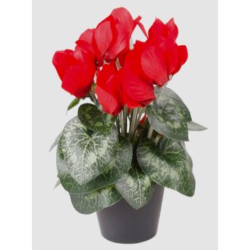 Konstgjord alpenviol HEIDI i dekorativ kruka, röd, 25cm, Ø5-8cm Konstgjord alpenviol HEIDI i dekorativ kruka, röd, 25cm, Ø5-8cm