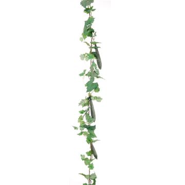 Dekorativ girland med zucchini AFETINO och frukter, grön, 180cm