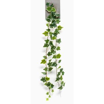 Konstgjord murgrönegirland MAJA, grön-vit, 180cm