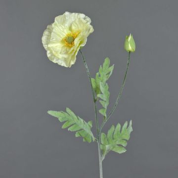 Textilblomma vallmo LISSIE, krämfärgad, 70cm, Ø12cm Textilblomma vallmo LISSIE, krämfärgad, 70cm, Ø12cm